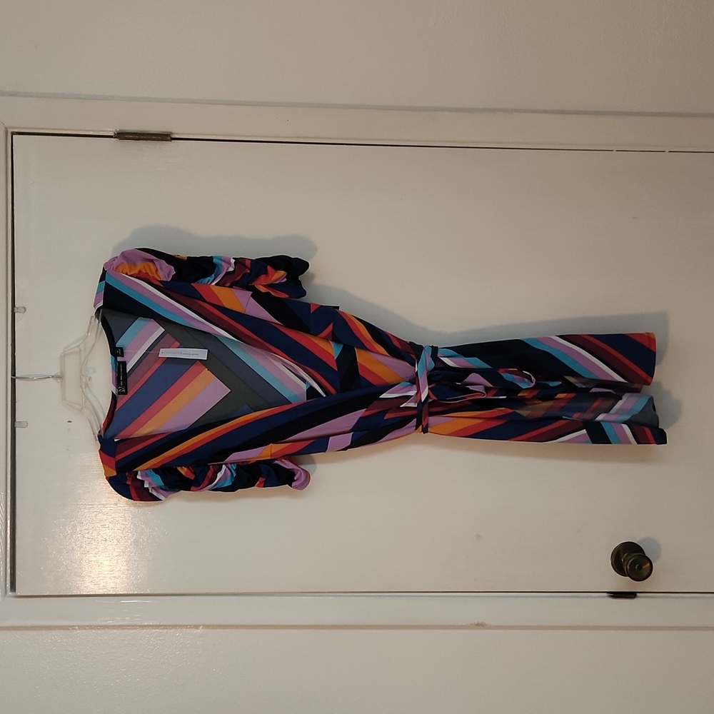 Beautiful Multicolor Wrap Dress